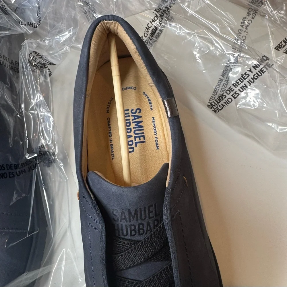 SAMUEL HUBBARD WOMEN'S FEATHERLIGHT MARIN GORE-LACES 9.5 NWB navy nubuck